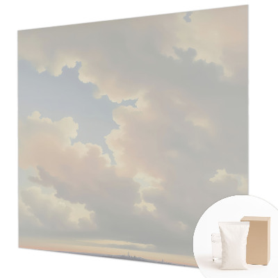 Stenska dekoracija fototapeta s pastelno nebo