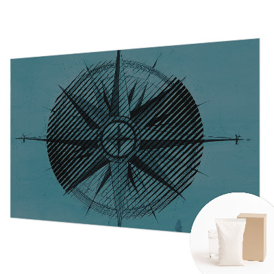 Flis fototapeta Pomorski kompas