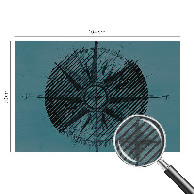 Flis fototapeta Pomorski kompas