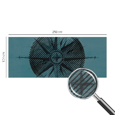 Flis fototapeta z motivom pomorskega kompasa
