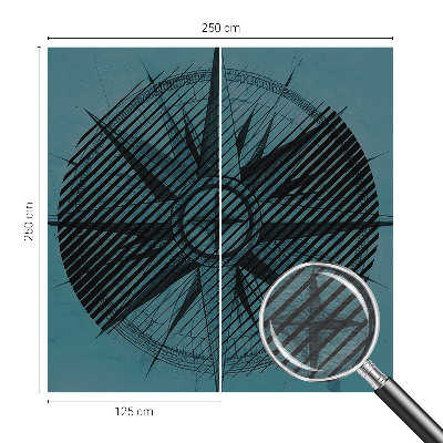 Flis fototapeta Pomorski kompas