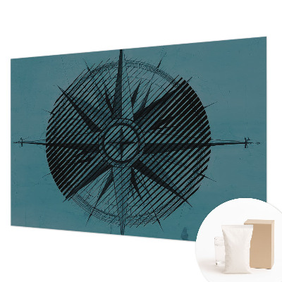 Flis fototapeta Pomorski kompas