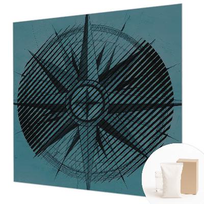 Flis fototapeta Pomorski kompas