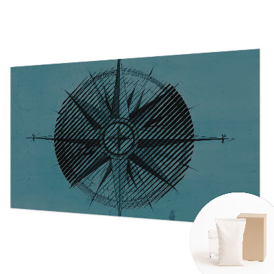 Flis fototapeta Pomorski kompas