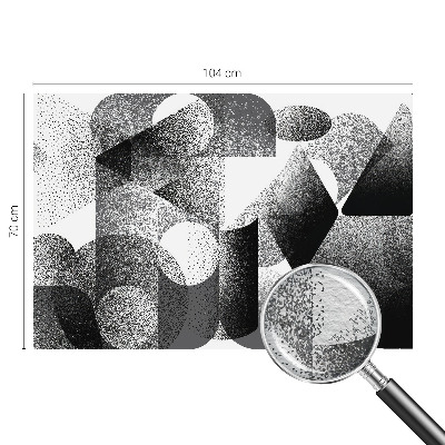 Stenska fototapeta flis z geometrijskim vzorcem