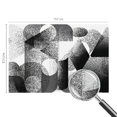 Stenska fototapeta flis z geometrijskim vzorcem