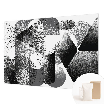 Stenska fototapeta flis z geometrijskim vzorcem