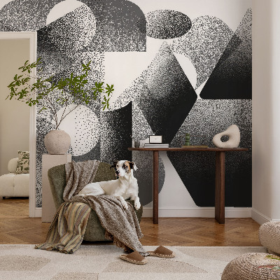 Stenska fototapeta flis z geometrijskim vzorcem