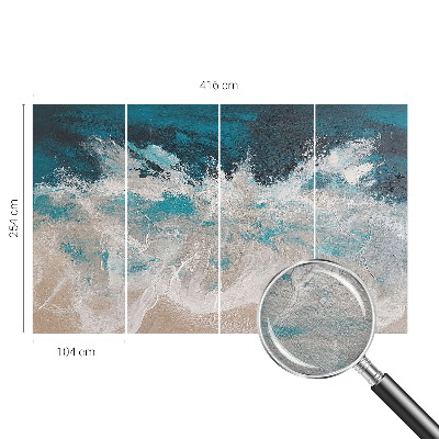Tiskana fototapeta flis z motivom oceanskih valov