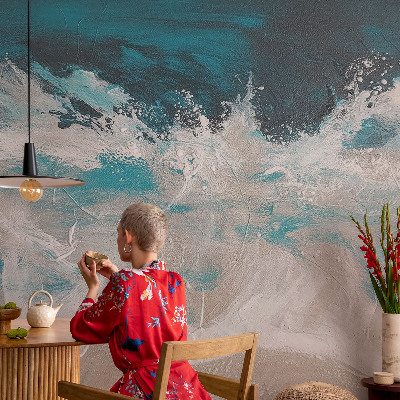 Tiskana fototapeta flis z motivom oceanskih valov