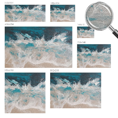 Tiskana fototapeta flis z motivom oceanskih valov