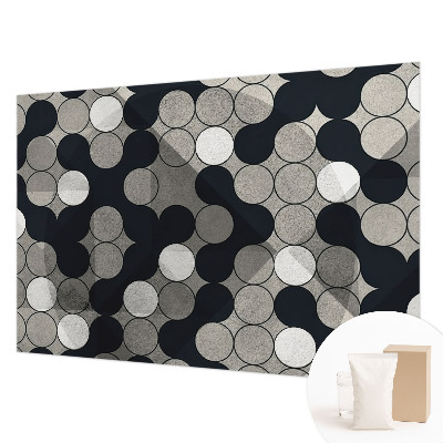 Fototapeta po meri s motivom geometrijskih krogov