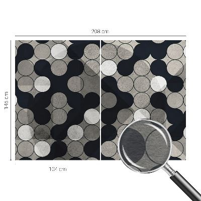 Fototapeta po meri s motivom geometrijskih krogov