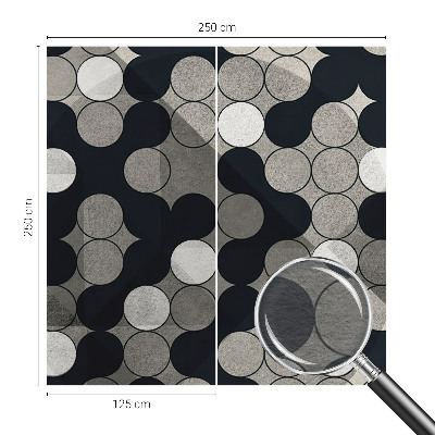 Fototapeta po meri s motivom geometrijskih krogov