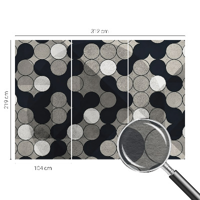 Fototapeta po meri s motivom geometrijskih krogov