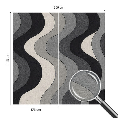 Fototapeta za dnevno sobo Sivi valovi