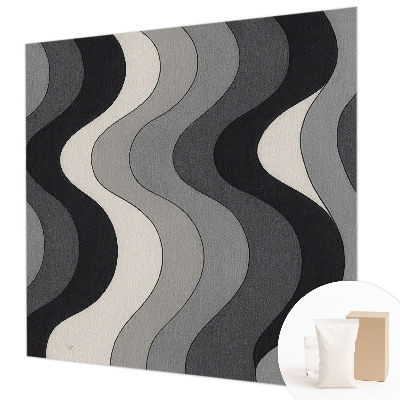 Fototapeta za dnevno sobo Sivi valovi