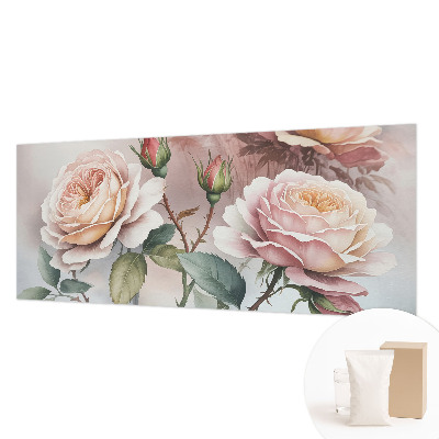 Flis fototapeta za otroško sobo Pastelne vrtnice