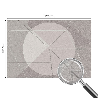Fototapeta za spalnico z abstraktno geometrijo