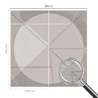 Fototapeta za spalnico z abstraktno geometrijo