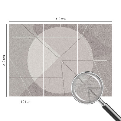 Fototapeta za spalnico z abstraktno geometrijo