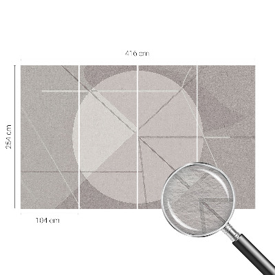 Fototapeta za spalnico z abstraktno geometrijo