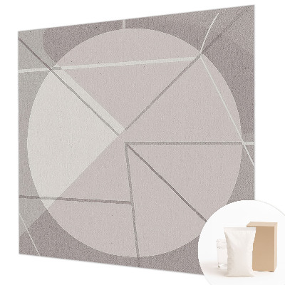 Fototapeta za spalnico z abstraktno geometrijo