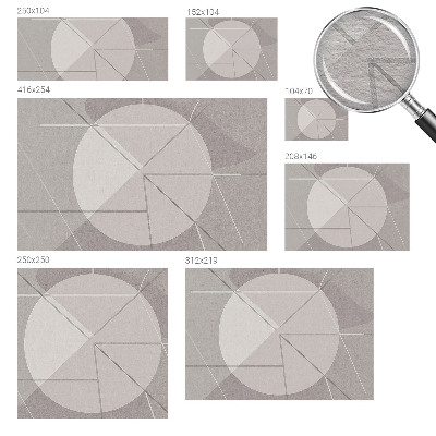 Fototapeta za spalnico z abstraktno geometrijo