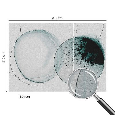 Dekorativna fototapeta Zeleni krogi