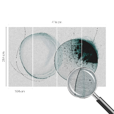 Dekorativna fototapeta Zeleni krogi