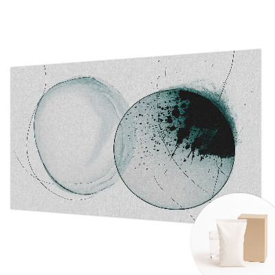 Dekorativna fototapeta z motivom zelenih krogov