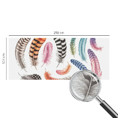 Fototapeta s pastelnim vzorcem perja