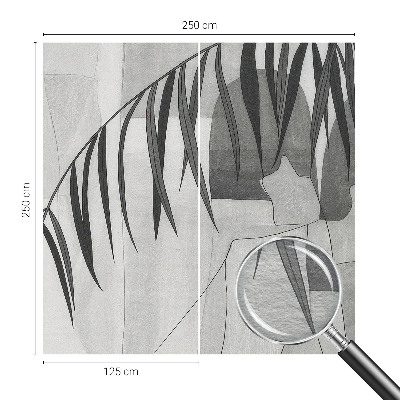 Flis fototapeta z motivom abstraktne palme