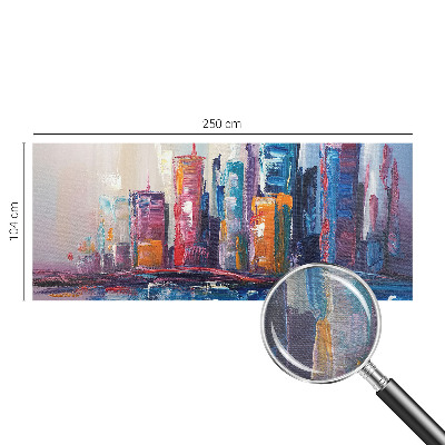 Tiskana fototapeta flis Barvito mesto