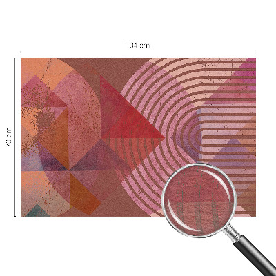 Fototapeta za spalnico z abstraktnimi oblikami
