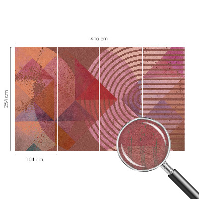 Fototapeta za spalnico Abstraktne oblike