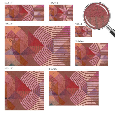 Fototapeta za spalnico z abstraktnimi oblikami