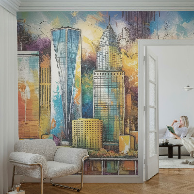 Dekorativna fototapeta z motivom mestne panorame