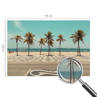 Stenska fototapeta flis s motivom plaže s palmami