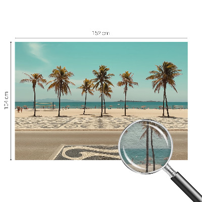 Stenska fototapeta flis s motivom plaže s palmami