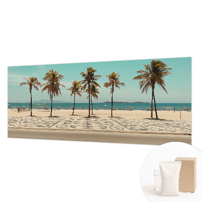 Stenska fototapeta flis s motivom plaže s palmami
