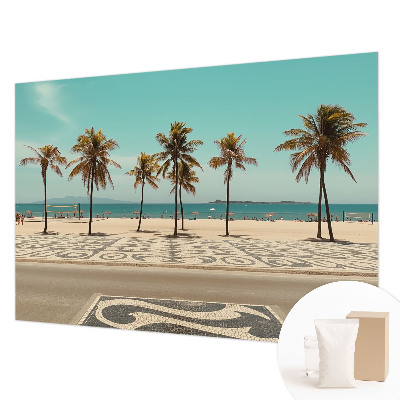 Stenska fototapeta flis s motivom plaže s palmami