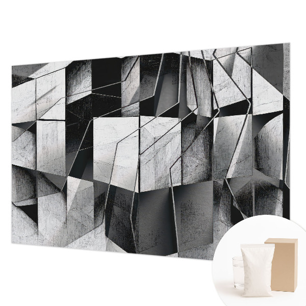Stenska dekoracija fototapeta z geometrijsko abstrakcijo