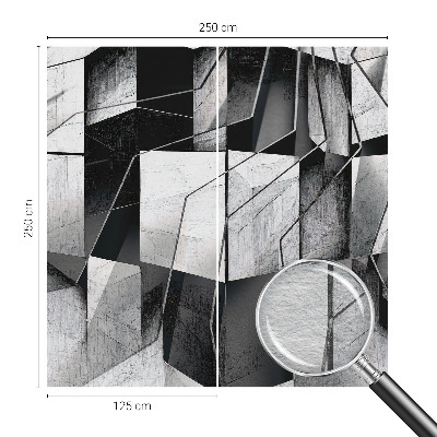 Stenska dekoracija fototapeta z geometrijsko abstrakcijo