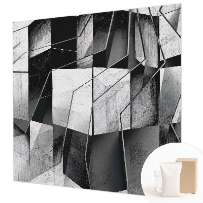 Stenska dekoracija fototapeta z geometrijsko abstrakcijo