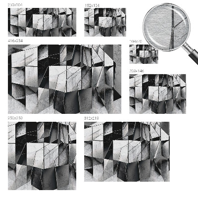 Stenska dekoracija fototapeta z geometrijsko abstrakcijo