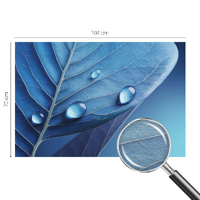 Fototapeta s tiskom Modri ​​list