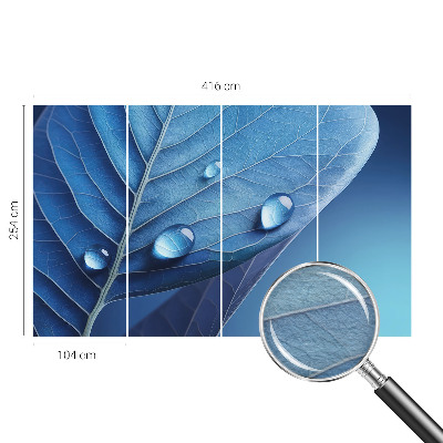 Fototapeta s tiskom Modri ​​list