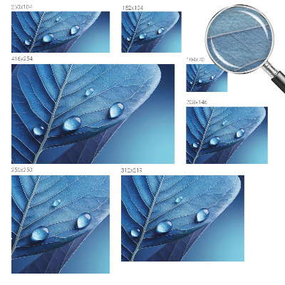 Fototapeta s tiskom Modri ​​list