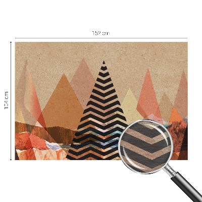 Fototapeta za spalnico z abstraktno pokrajino